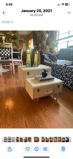 Suitcase coffee table!