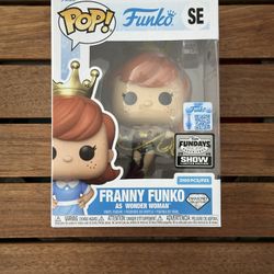 Funko Fundays 2025 Franny Funko as Wonder Woman Diamond 2100 pcs. with Protector