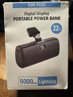 Gin Foxi Digital Display Portable Power Bank  22PDW Lightning 