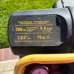 Dewalt Electric 15 Gallon Wheeled Portable Compressor