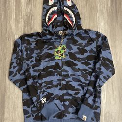 blue bape hoodie