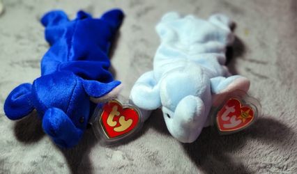 Rare "Royal Blue PEANUT TY BEANIE"