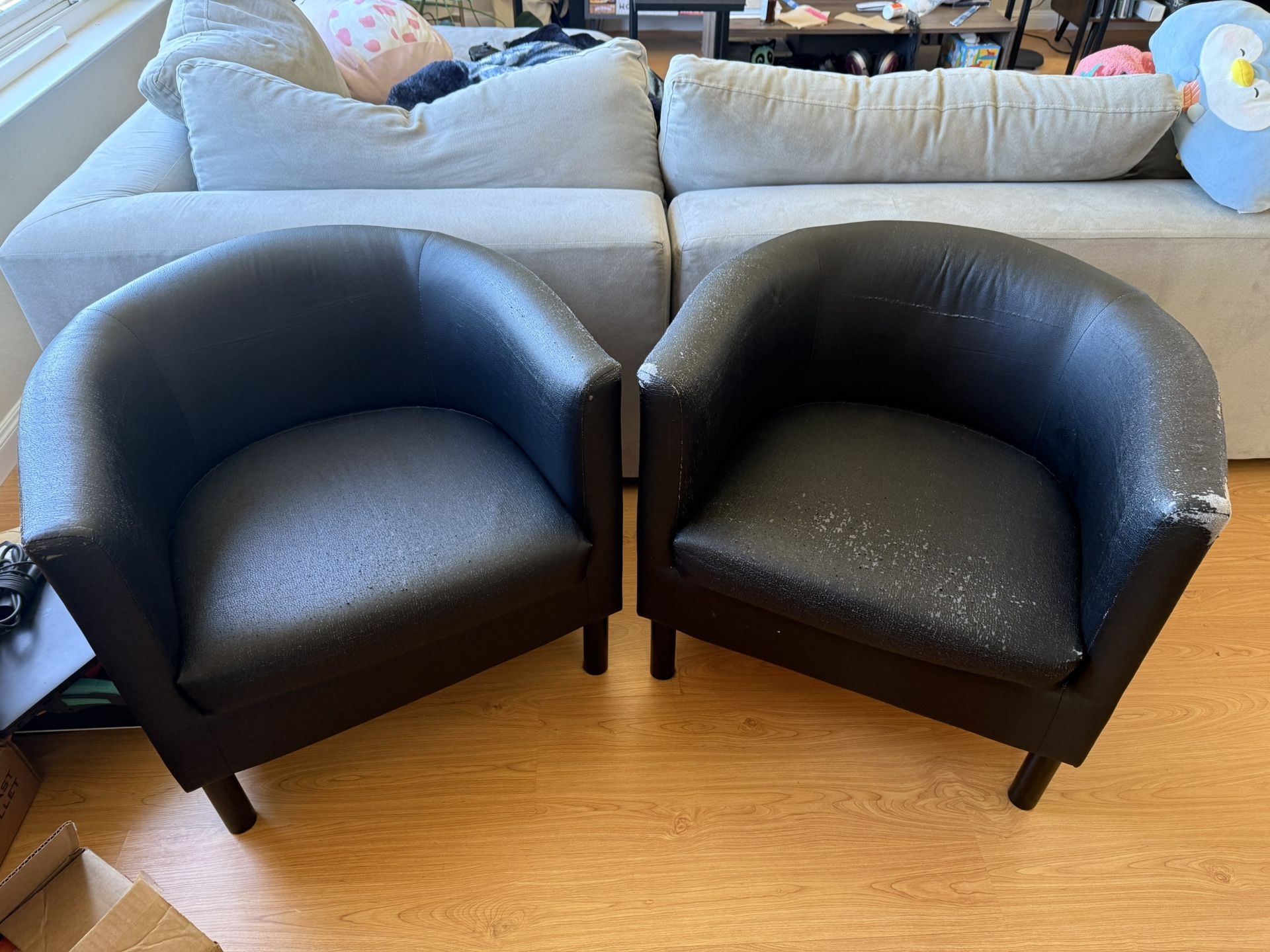 Black Armchairs