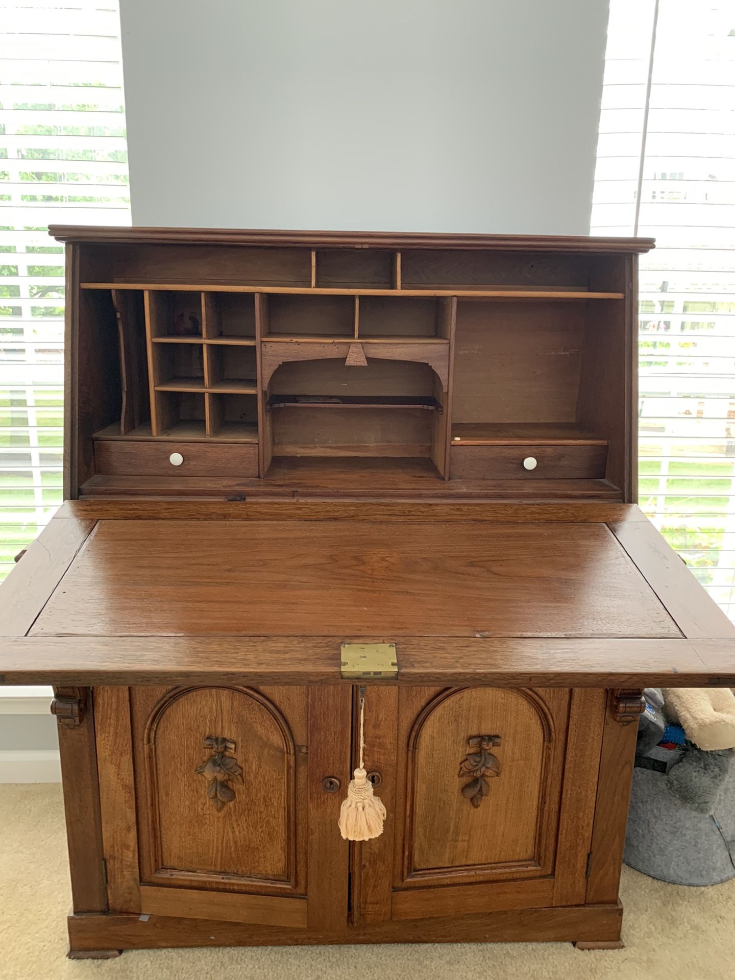 Victorian 1860 Antique Desk