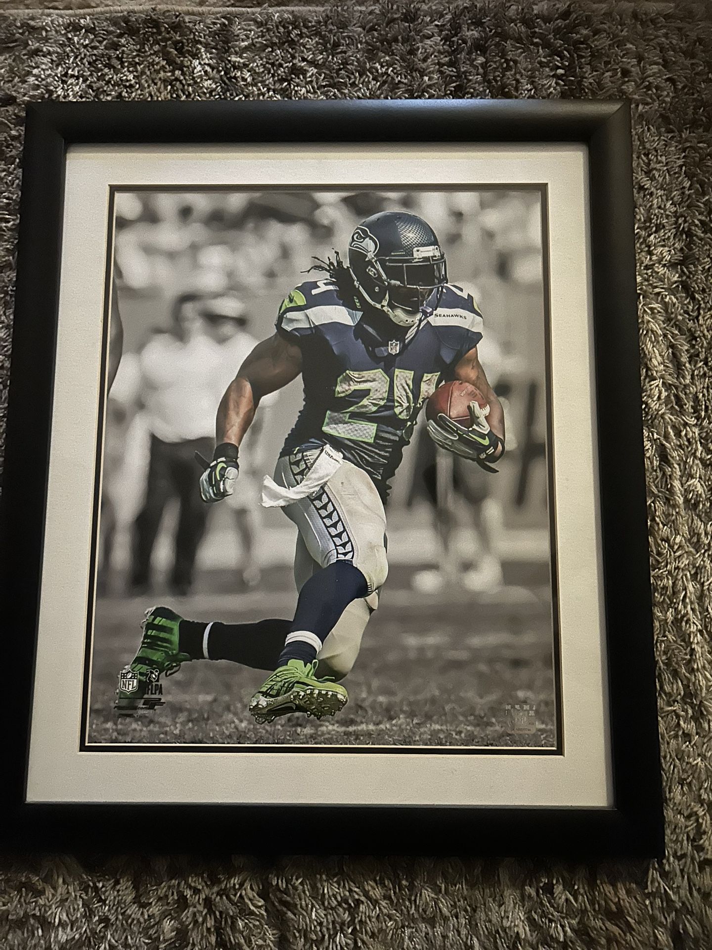 Seahawks Marshawn Lynch Framed Photo