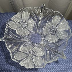 Mikasa Hibiscus Frost Centerpiece 14"