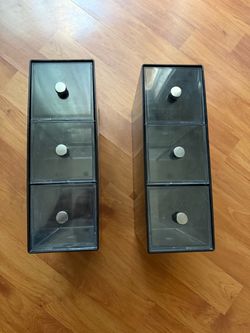 3-Drawer Desktop Organizer Set of 2