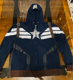 CAPTAIN AMERICA MEN COSTUME HODDIE SIZE M