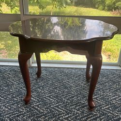 Solid High Gloss Coffee Table & 2 End Tables