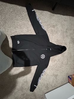 “Chrome Hearts Horseshoe Hoodie Black — brand new condition, authentic, size S.
