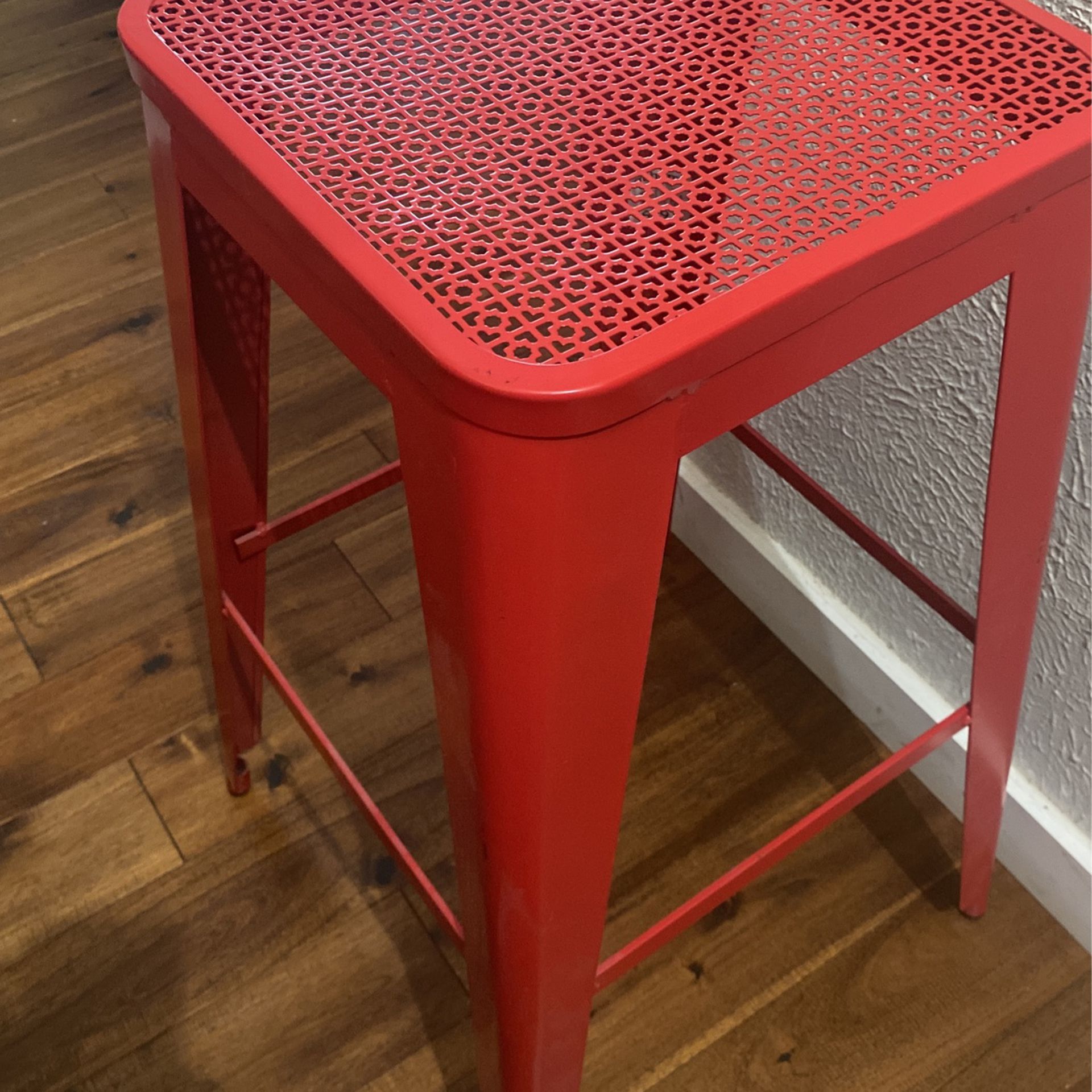 Metal Bar Stool Side Table Or Plant Stand