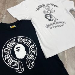 BAPE X CHROME HEARTS TSHIRTS 