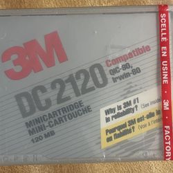 3M DC2120 data cartridge RHOMAT format NEW