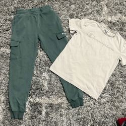 Boys Sweats And Shirt Champion Size 10/12 Medium 
