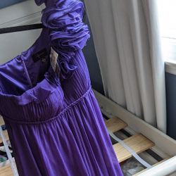 NEW Women's GORGEOUS Chiffon long maxi gown dress prom wedding occasion party engagement Size 0 
