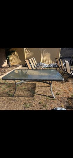Patio table and chairs