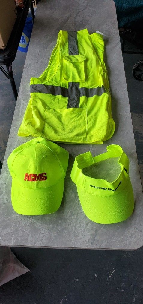 Safety Hat, Visor & Vest