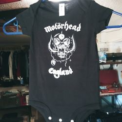 Motorhead onesie 12 month and 18 month sizes