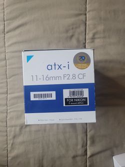 Tokina Atx-i Camera Len For Nikon 11-16mm F2.8 CF