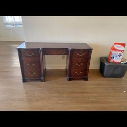 Unique Antique Wood Dresser/Desk/Vanity