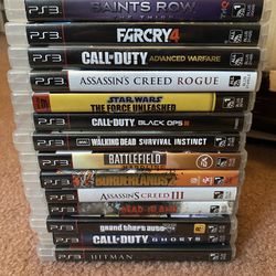 PlayStation 3 Games Starting At $5 A Game . $90 For All Of Them 