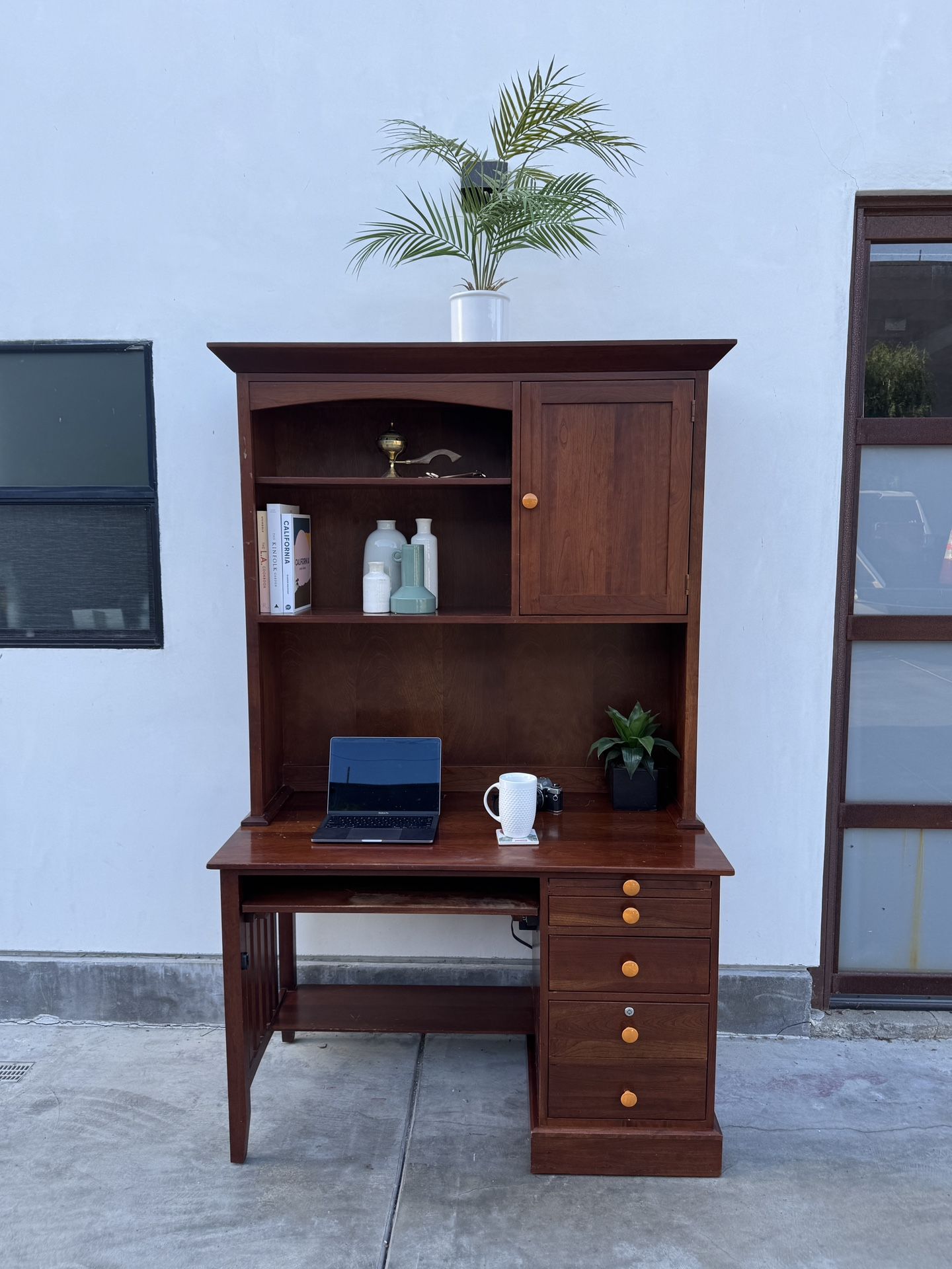 Ethan Allen American Impressions Computer Desk & Hutch
