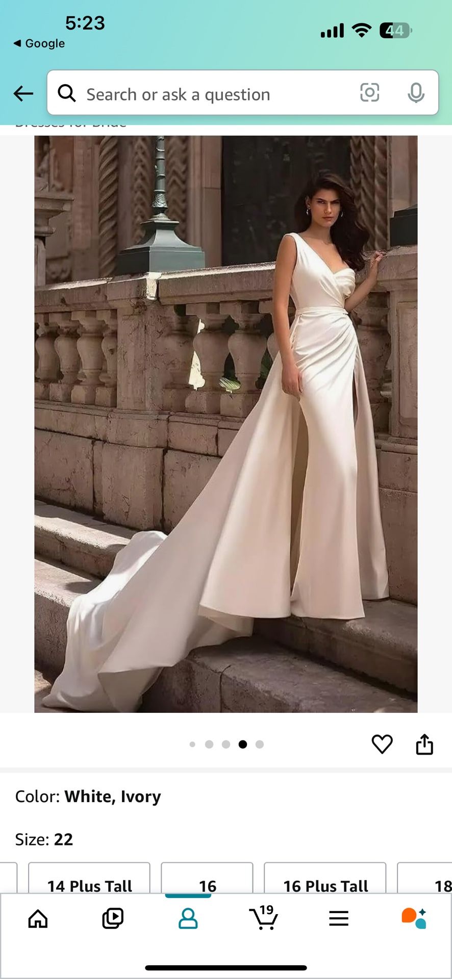 White wedding dress