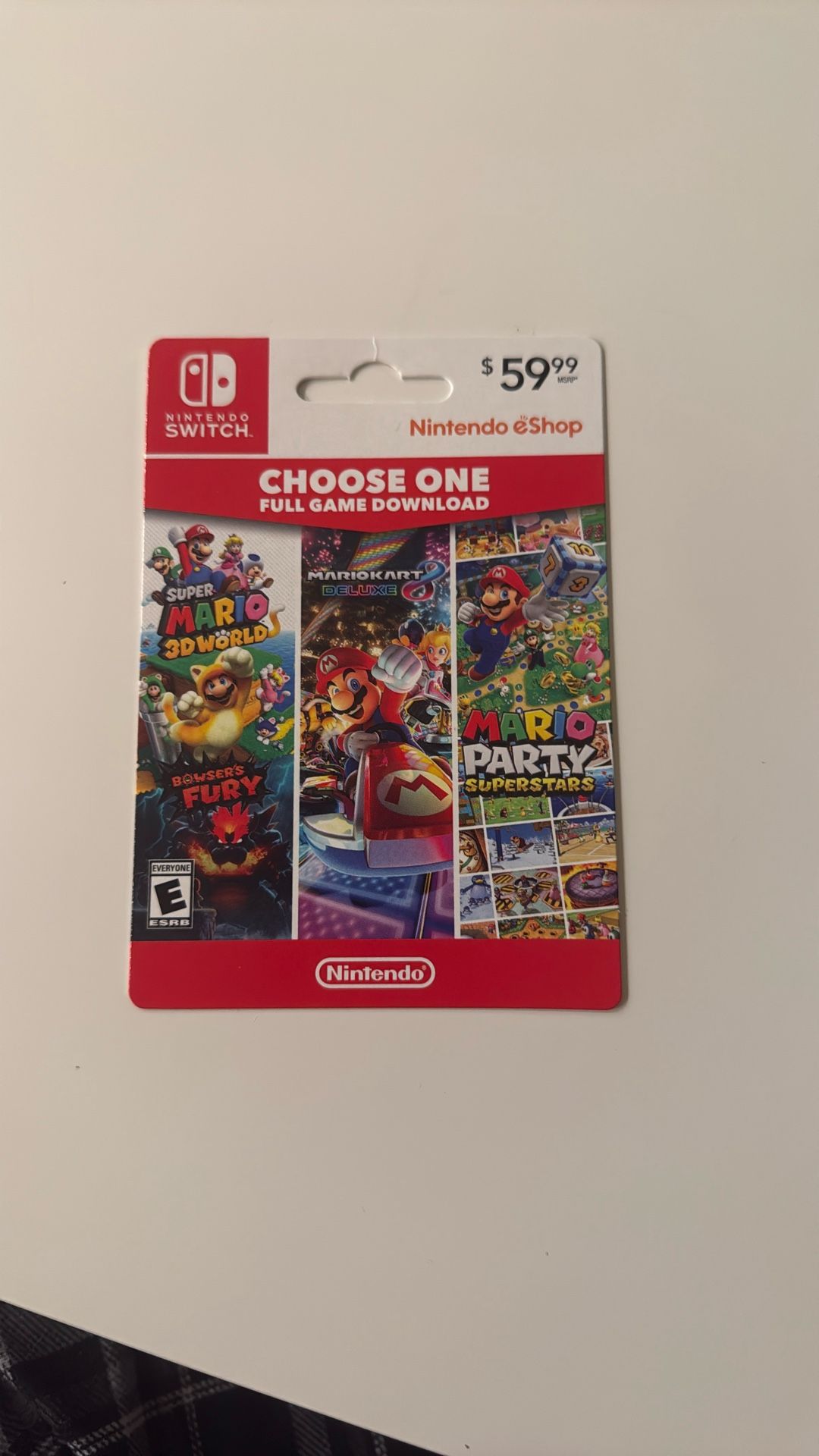 [Digital Download] Super mario 3d world Bowsers fury or MK8 or Mario Party