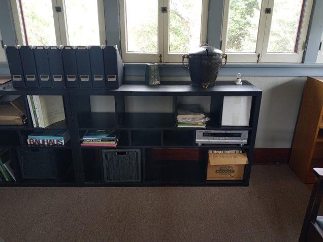 Black Bookshelves / Display Cabinets