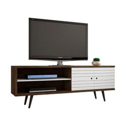 Mid-Century Modern TV-Stand with 3 Shelves and 2 Doors. Flexible on pricing