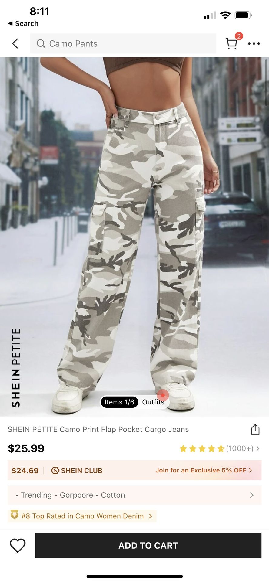 Womens Camo Pants