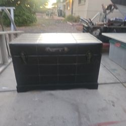 Leather Bound Storage Chest