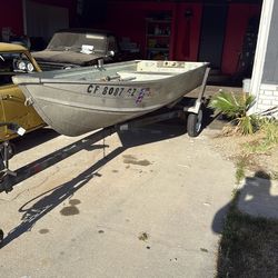 14 Foot Aluminum Boat And Trailer