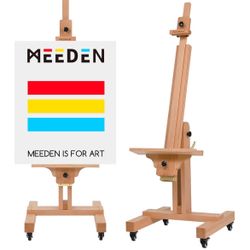 Meeden Easel - Solid Wood - NEVER USED - Castor Wheels W/ Lock