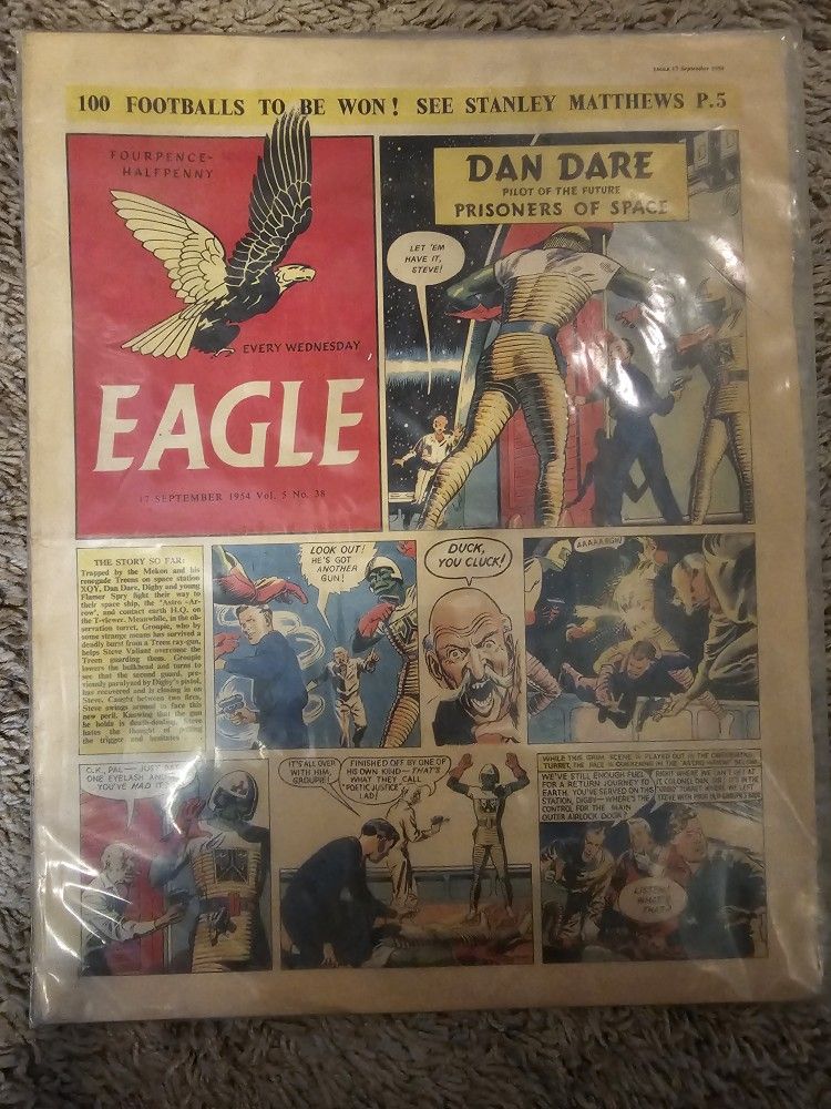 Original 1954 Every Wednesday Eagle Newspaper