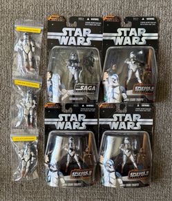 Star Wars 501st Legion Clone Trooper Lot 7 Figures