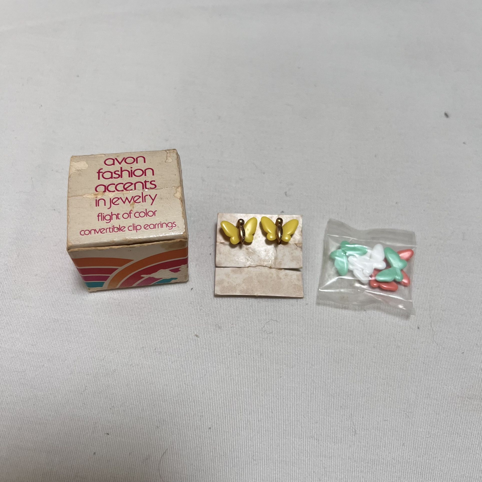 Vintage Avon Gold Butterfly Clip Earrings