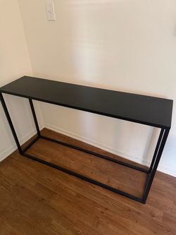 Black Metal Console Table