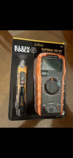 Brand new Klein Tools 69149P Electrical Test Kit with Digital Multimeter, Non-Contact Voltage Tester and Electrical Outlet Tester, Leads and Batteries