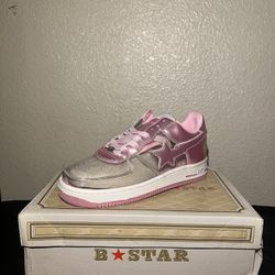 Bape Star Pink Transparent Shoes