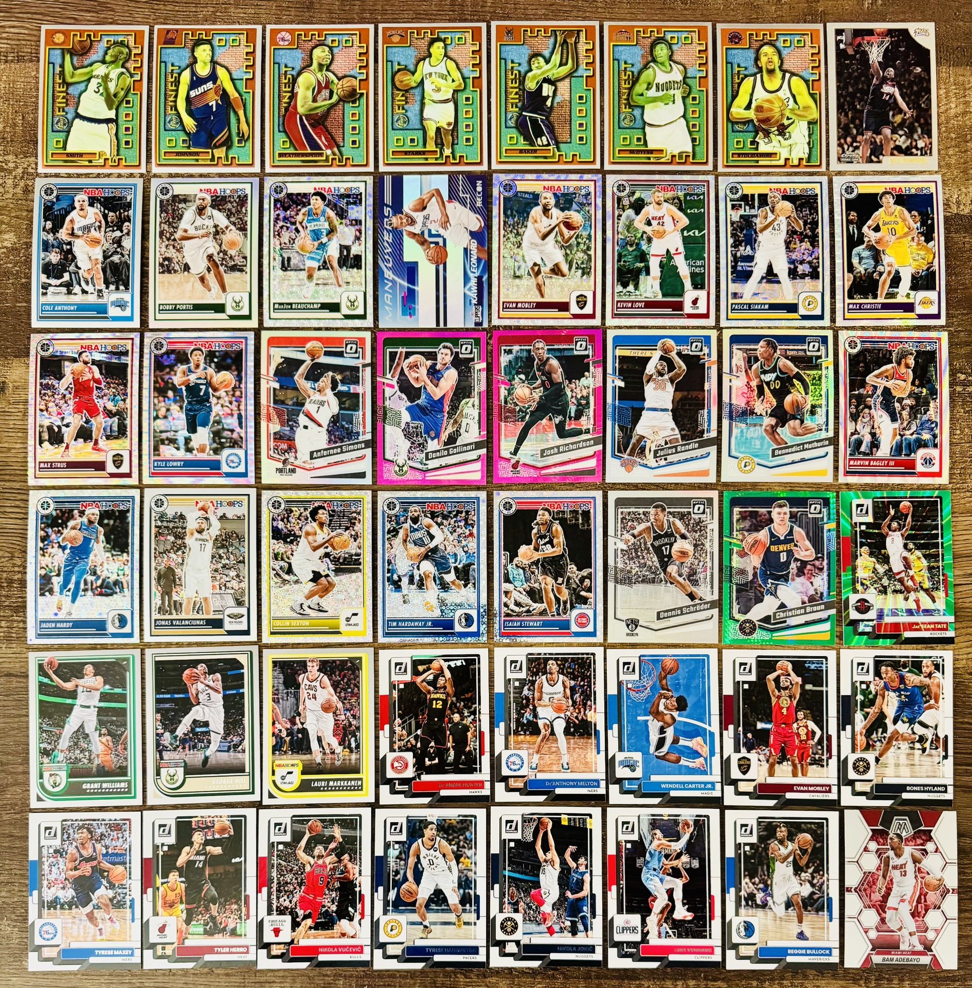 π₯ NBA Basketball Card Lot (84) Hoops, Embiid, Curry, KD + Inserts! Giannis, RC
