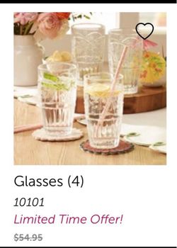4 vasos de Princess house