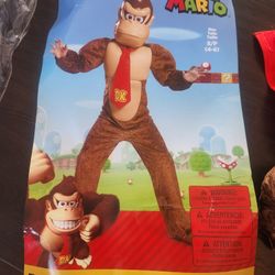 Super Mario Deluxe Donkey Kong Childrens Small 4-6 Costume
