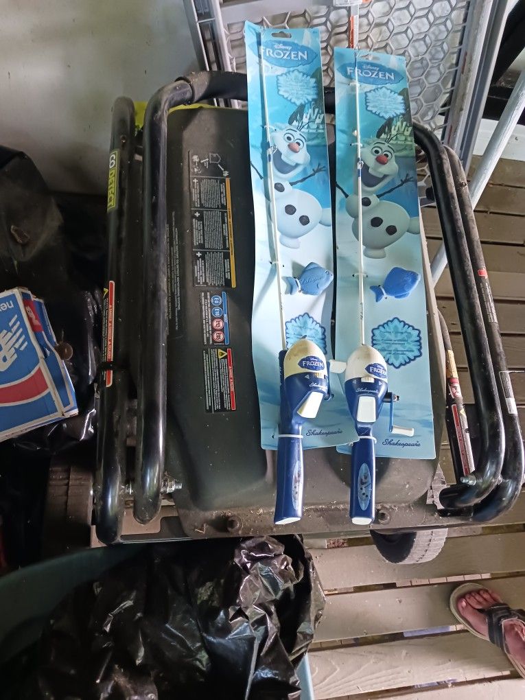 Child's Frozen Rod And Reels