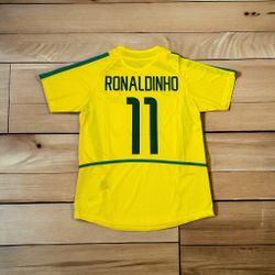 Brazil Ronaldinho Jersey 2002 World Cup