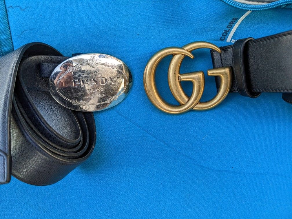 Prada Belt And Gucci Belt And Wallet