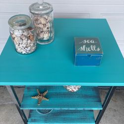 Teal Shelf Organizer 