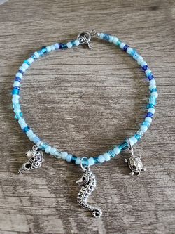 beautiful beaded ankle bracelet