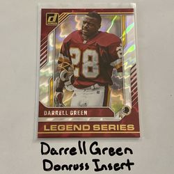 Darrell Green Washington Redskins Hall of Fame CB Donruss Short Print Insert Card. 