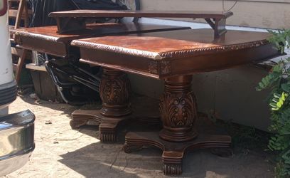 Real hard wood Large dining room table